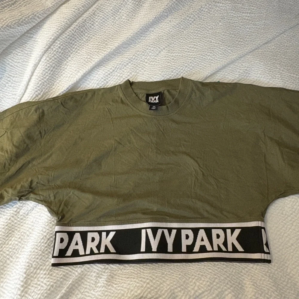 Ivy Park Olive Green Crop Top - Picture 3 of 7